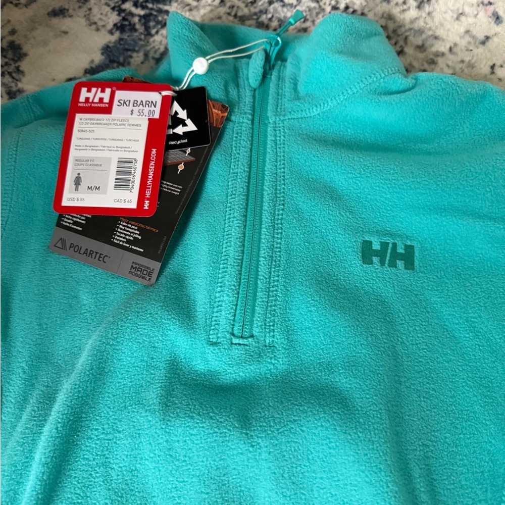 Helly Hansen Turquoise Daybreaker Fleece